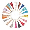 20Pcs 20 Colors PU Leather Tassel Pendants FIND-WR0003-26-1