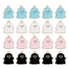 20Pcs 4 Colors Alloy Enamel Pendants ENAM-YW0002-68-1