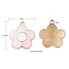 20Pcs 5 Colors Alloy Enamel Pendants ENAM-FS0001-05-3