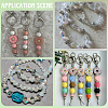 260Pcs 5 Styles Pave Disco Ball Beads RB-SC0001-21-7