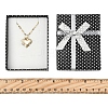 12Pcs 2 Colors Cardboard Paper Jewelry Set Boxes CBOX-FS0001-03-5
