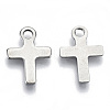 Non-Tarnish 201 Stainless Steel Tiny Cross Charms STAS-R116-080-2