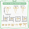 48Pcs 12 Styles Rack Plating Alloy Pendants FIND-SC0013-51-2
