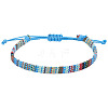 Adjustable Bohemian Style Cotton & Linen Cord Braided Bracelets for Friendship OB0004-16-1