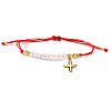 304 Stainless Steel Cross Charm Bracelets NZ8647-4-1