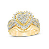 2Pcs Alloy with Crystal Rhinestone Finger Rings FS-WG59BB6-04-1