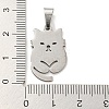 Non-Tarnish 304 Stainless Steel Pendants LS-STAS-H184-20P-3