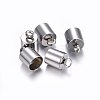 Tarnish Resistant 201 Stainless Steel Cord Ends STAS-O107-09P-A-1