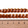Transparent Glass Beads Strands GLAA-Q118-01A-B09-4