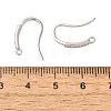 Anti-Tarnish Rhomdium Plated Sterling Silver Earring Hooks STER-NH0011-01P-3