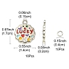 10Pcs Alloy Enamel Pendants ENAM-YW0002-91-3