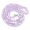 Frosted Crackle Glass Beads Strands GLAA-U001-6mm-M04-3