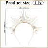 Alloy Virgin Halo Hair Bands OHAR-WH20011-08G-2