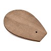 Teardrop Shape Wood Slant Back Single Bracelet Display Stands ODIS-K004-05-3