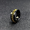 304 Stainless Steel Rotatable Chain Finger Rings for Men FS-WG60CA3-51-1