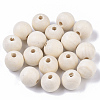 Natural Unfinished Wood Beads WOOD-S651-A16mm-LF-1