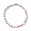2Pcs 2 Styles Natural Cultured Freshwater Pearl Beads Stretch Bracelets for Women BJEW-JB13210-4