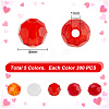 1500Pcs 5 Colors Imitation Jade Glass Beads Strands EGLA-DC0001-01-2