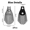 SUPERFINDINGS 2Pcs Fashionable Tassel Epaulettes DIY-FH0005-31-2