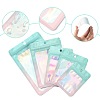 60Pcs 5 Styles Rectangle Glitter Holographic PVC Resealable Packaging Bags ABAG-FS0001-14B-3