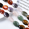 Natural Green Aventurine & Rose Quartz & Red Agate & Tiger Eye & Amethyst Beads Strands G-S364-095-4
