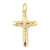 Cross Brass Pendants KK-M327-07B-G-1