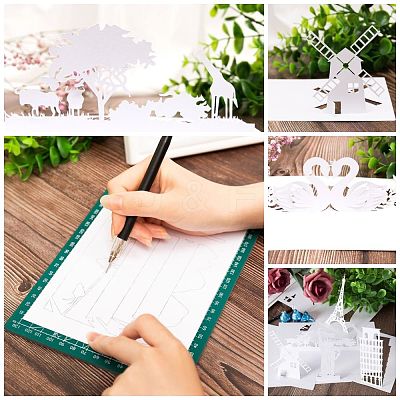 DIY Papercutting Postcard Making Kit DIY-D040-01-1