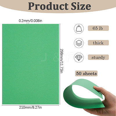 50Pcs A4 Craft Paper Cardstock DIY-SP0003-11F-1