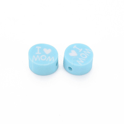 Handmade Polymer Clay Beads CLAY-T019-11D-1