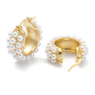 Brass Hoop Earrings EJEW-A058-03G-1