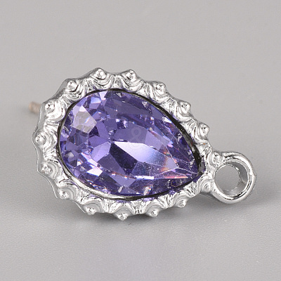 Alloy Stud Earring Findings PALLOY-S106-48A-NF-1