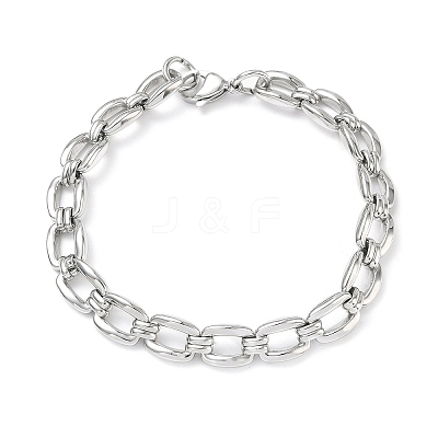 9MM 304 Stainless Steel Oval Link Chain Bracelets SA-CBA2696-10P-1
