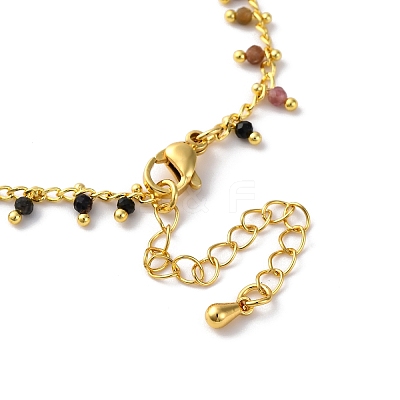 Brass Cable Chain Necklace Making KK-K337-12G-09-1