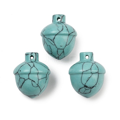 Synthetic Turquoise Pendants G-K354-13G-1