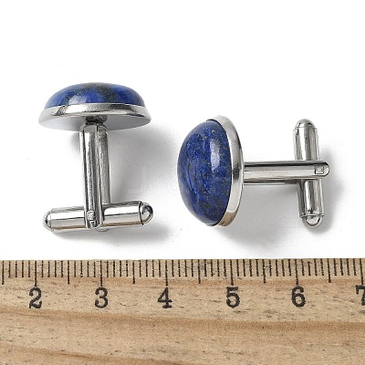 304 Stainless Steel Cuff Buttons G-C185-02P-38-1