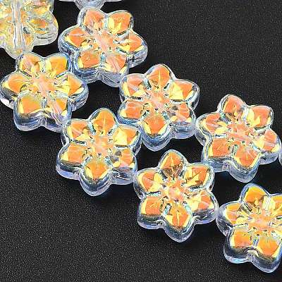 Electroplate Glass Beads Strands EGLA-P069-02A-AB01-1