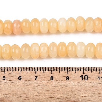 Natural Yellow Jade Beads Strands G-T138-74A-1