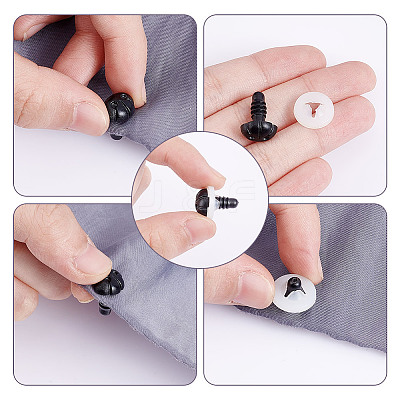 30 Sets Plastic Dog Safety Craft Noses FIND-GO0002-17D-1