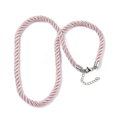 5MM Nylon Twisted Cord Necklace Making FIND-G096-01P-34-1