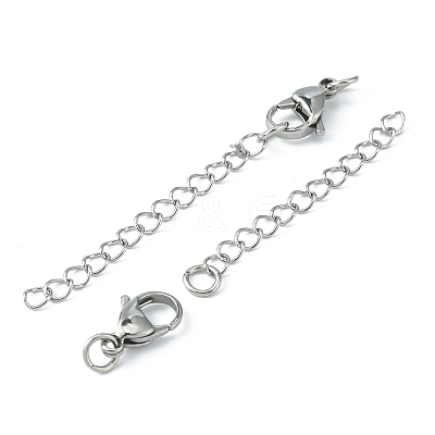 15Pcs 304 Stainless Steel Chain Extender STAS-FS0001-29-1