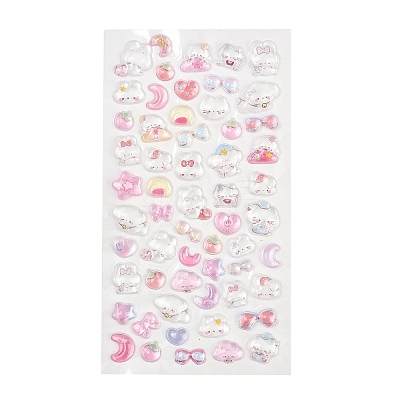 Epoxy Resin 3D Puffy Stickers DIY-G122-01L-1