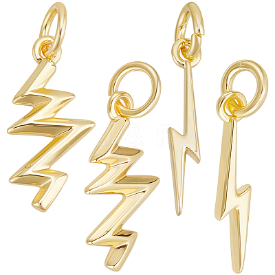 36Pcs 2 Styles Brass Pendants KK-BBC0017-93-1