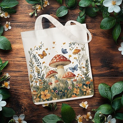 Canvas Women's Tote Bags ABAG-WH0056-003-1