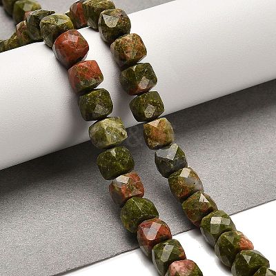Natural Unakite Beads Strands G-H078-C03-01-1