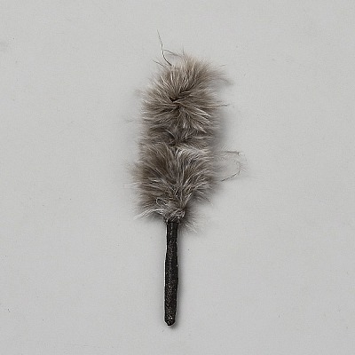 Miniature Resin Artificial Feather Duster MIMO-WH0001-005-1