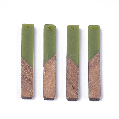 Resin & Walnut Wood Big Pendants RESI-S358-39D-1