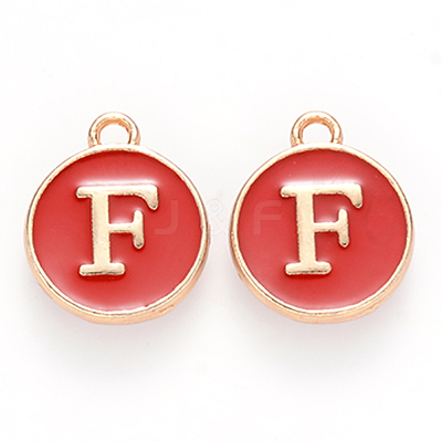 Golden Plated Enamel Alloy Charms ENAM-SZ0001-26C-F-1