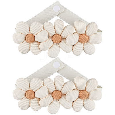 Fibre Flower Curtain Tiebacks AJEW-WH20022-50A-01-1