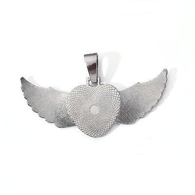 Alloy Pendant Cabochon Settings LS-PALLOY-S107-002B-RS-1