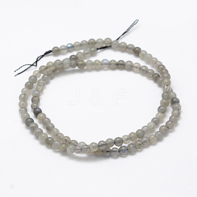 Natural Labradorite Beads Strands G-P322-31-4mm-1